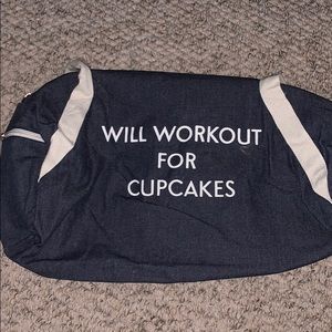 Will Workout For Cupcakes FFF gym bag